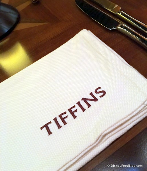 Cloth Napkins with Tiffins Logo