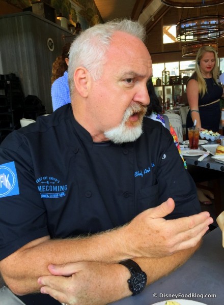 Chef Art Smith Discussing Some of the Menu Items