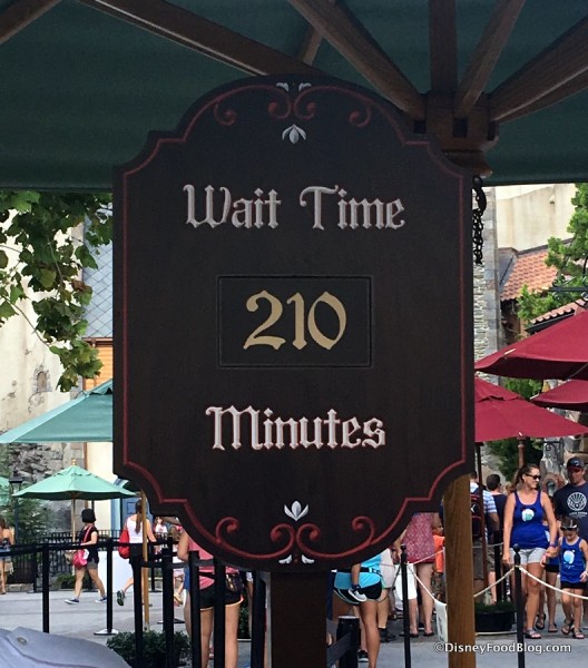 Recent Wait Time for Frozen Ever After
