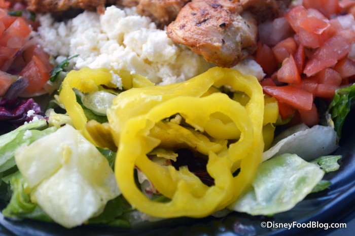 Sliced Mild Banana Peppers and Feta Cheese