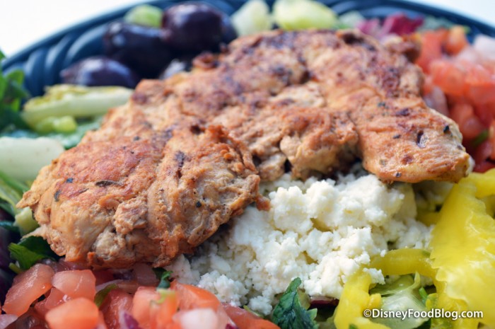 Baked Chicken on the Greek Salad