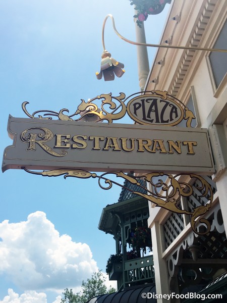 The Plaza Restaurant sign