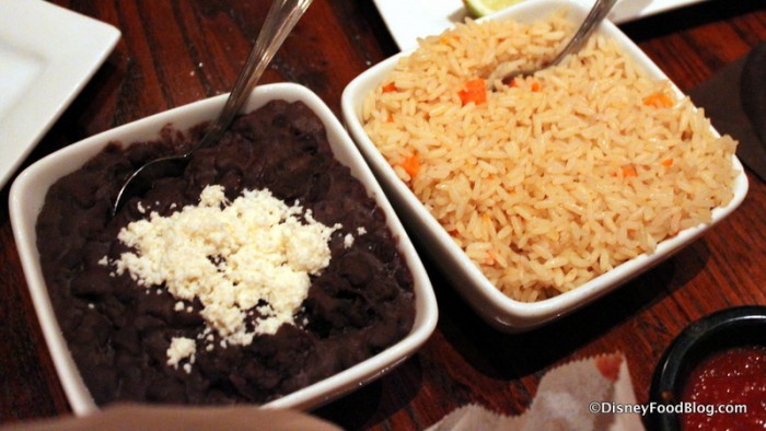 Shareable Sides of Black Beans and Rice