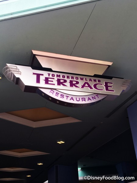 Entering Tomorrowland Terrace!