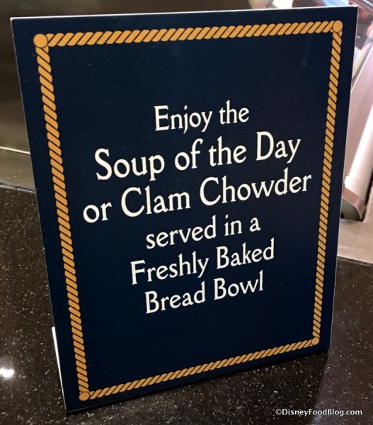 Bread Bowl sign