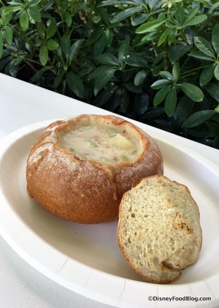 Clam Chowder in Bread Bowl