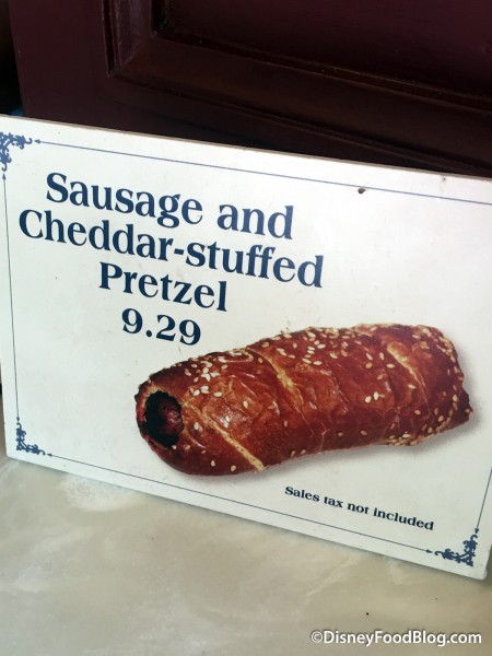 Sausage and Cheddar-stuffed Pretzel
