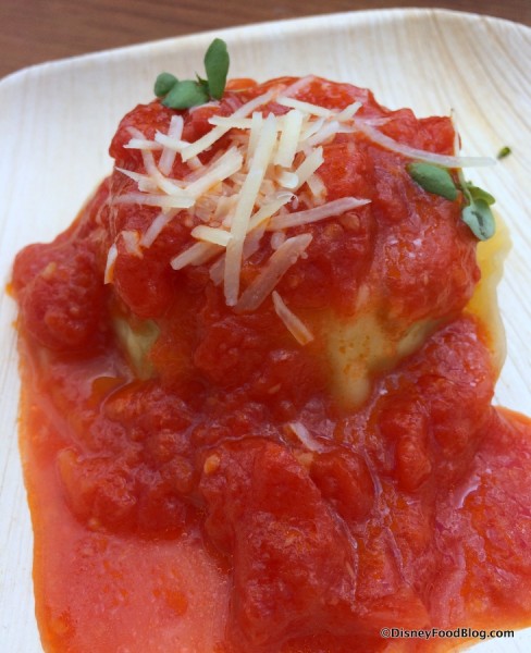 Ricotta and Zucchini Ravioli with Rustic Tomato Sauce