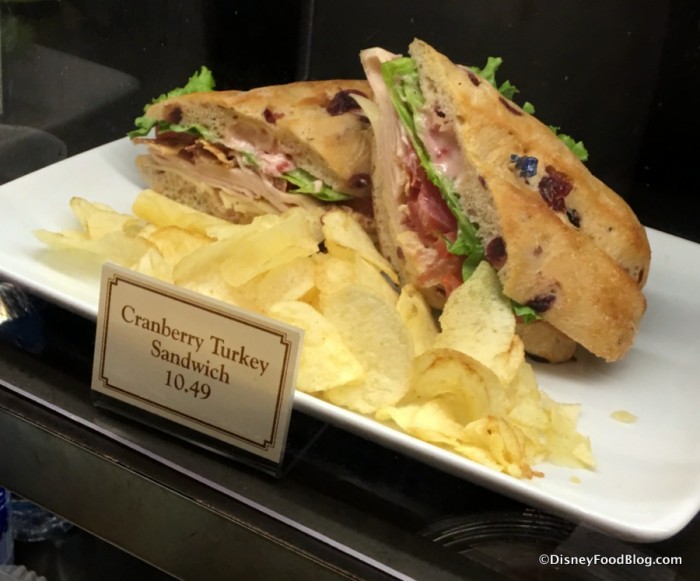 Cranberry Turkey Sandwich Display