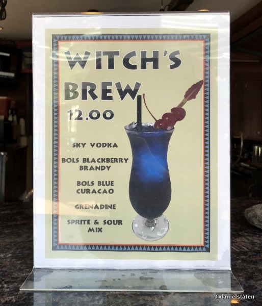 Witch's Brew sign