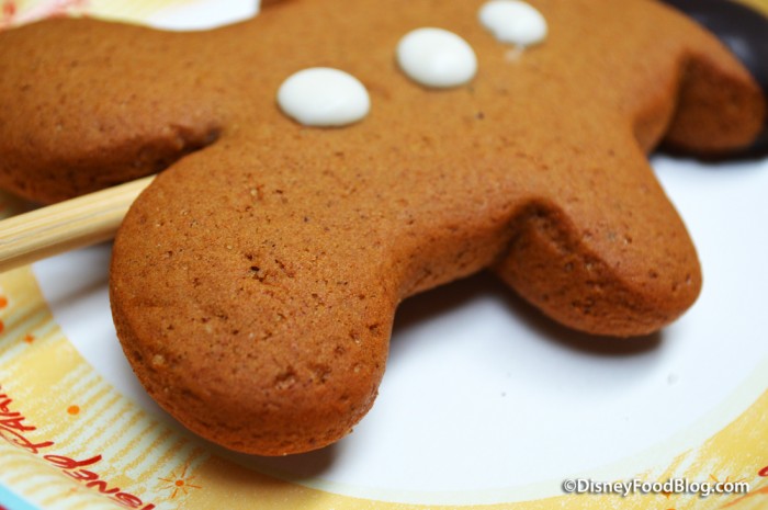 Gingerbread Mickey Cookie Pop -- Up Close