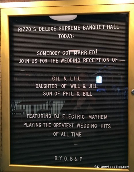 Deluxe Supreme Banquet Hall sign