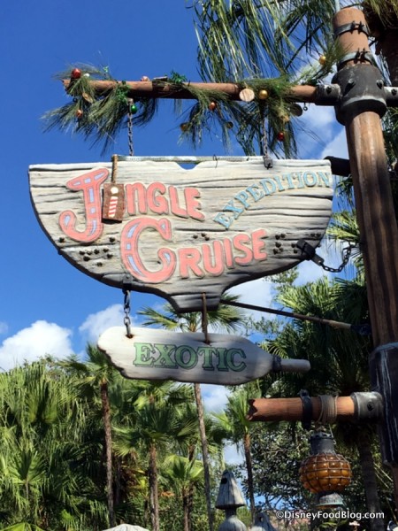 Jingle Cruise sign