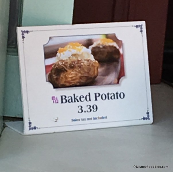 Baked Potato sign