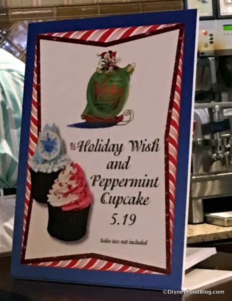 Holiday Cupcake Sign