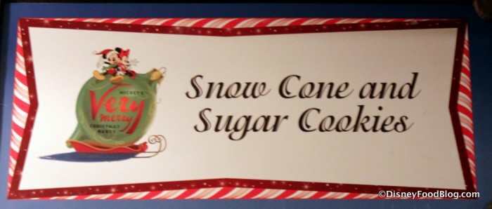 Snow Cone and Sugar Cookies sign