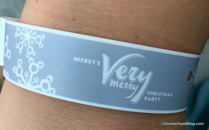 Mickey's Very Merry Christmas Party wristband