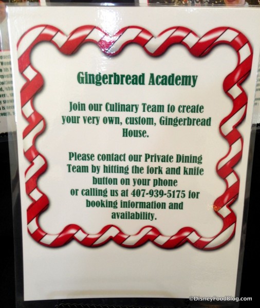 Gingerbread Academy sign