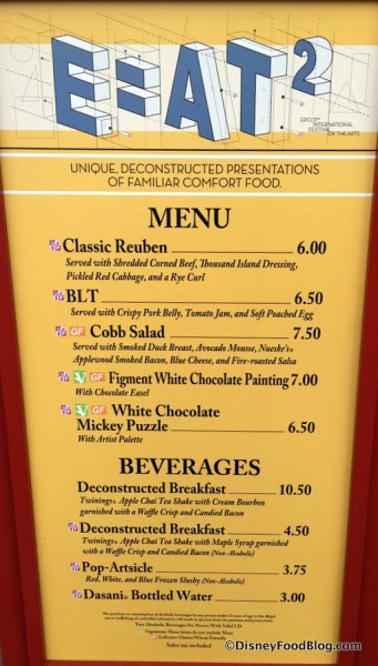 E=AT² Menu