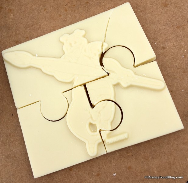 White Chocolate Figment Puzzle on an Artist Palette