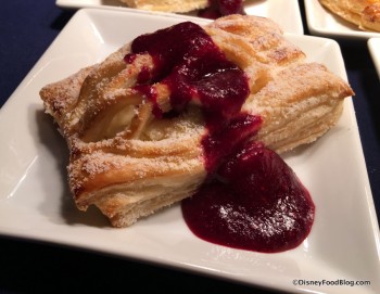 Warm Cheese Strudel with Mixed Berries