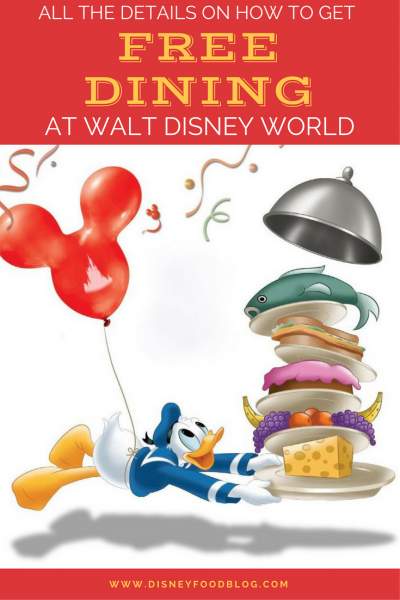 Check out all the details on how to get FREE DINING at Walt Disney World!