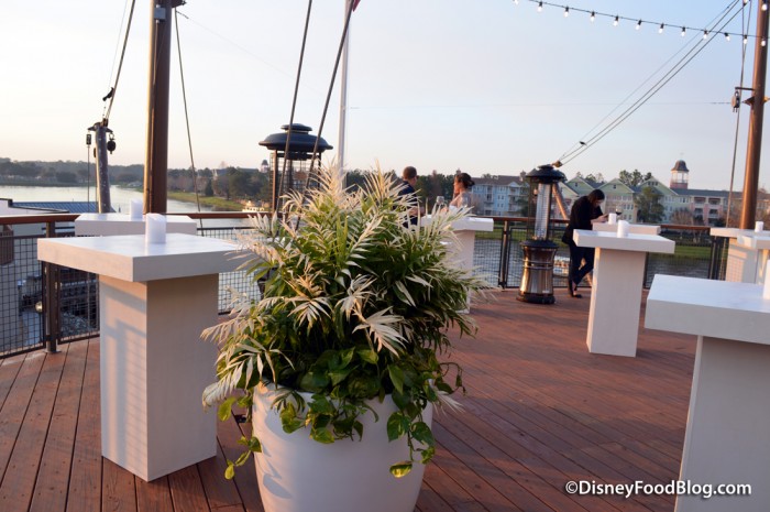 Rooftop Bar, Front -- Highboy Tables