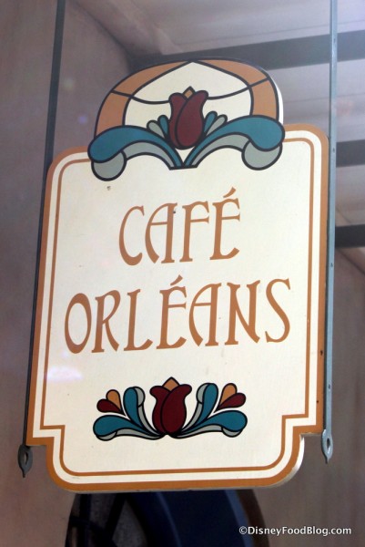 Cafe Orleans sign