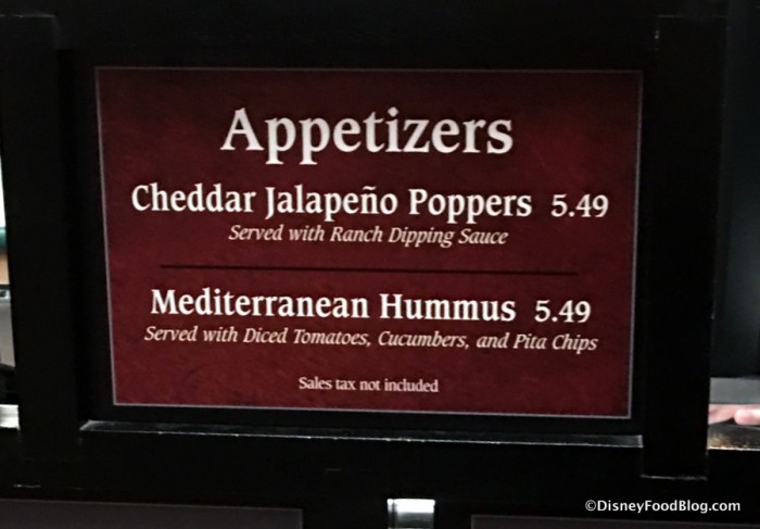 Appetizers at ABC Commissary