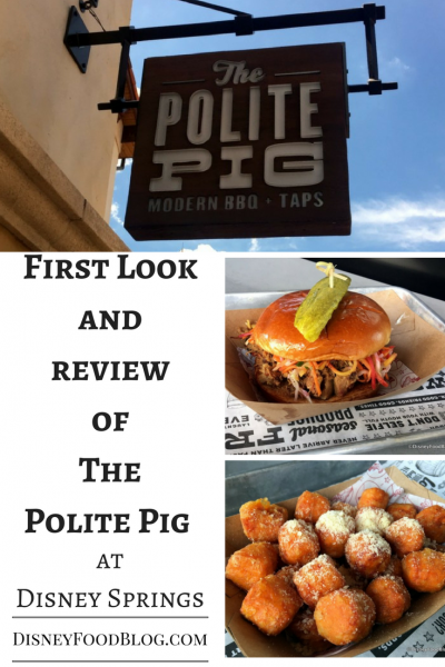 Get a First Look and Review of The Polite Pig at Disney Springs