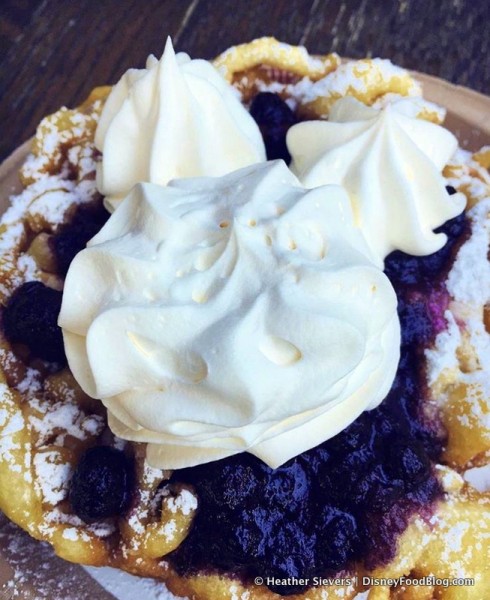 Blueberry Lemon Funnel Cake -- Up Close!