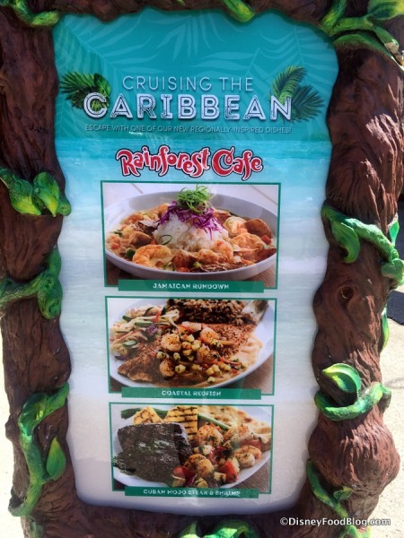 Caribbean Selections at Rainforest Cafe