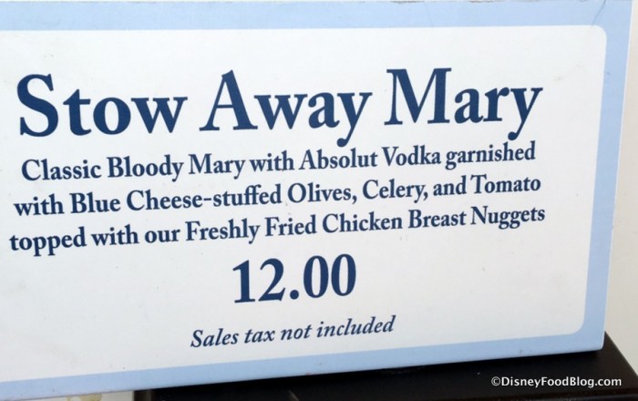 Stow Away Mary sign