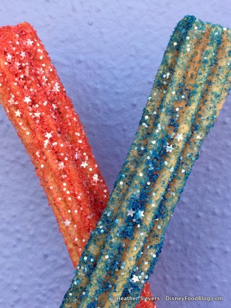 Blue and Red Churros