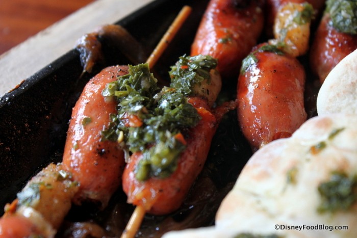 Chorizo with Chimichurri -- Up Close