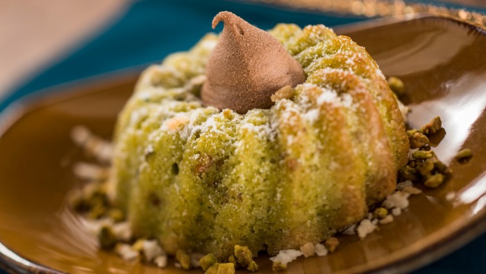 Pistachio Cardamom Cake with Coconut Chocolate Mousse at the India Booth © Disney