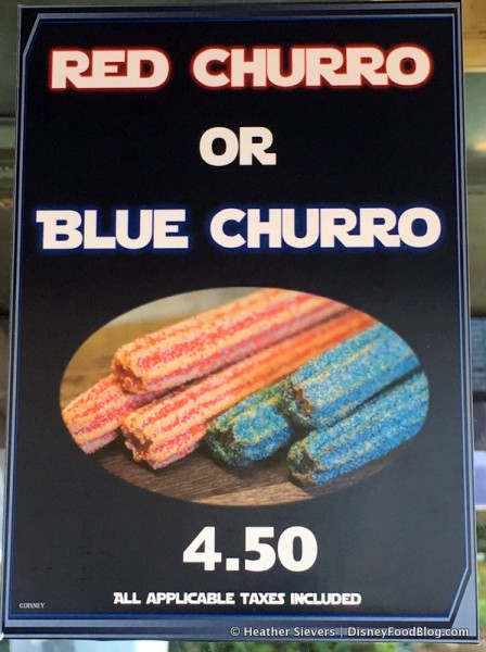 Red and Blue Churros