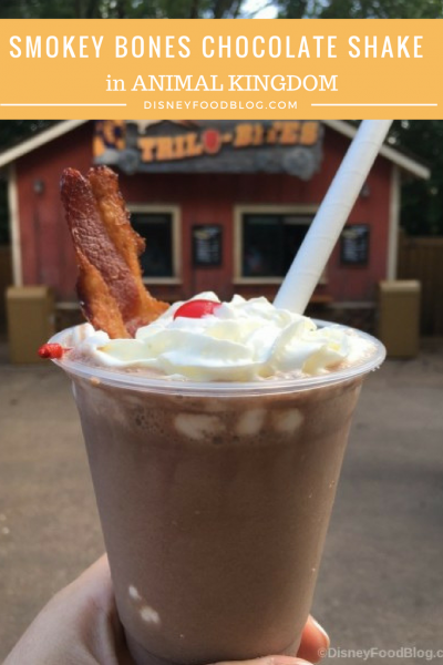 Smokey Bones (Bourbon-n-Bacon) Chocolate Shake at Trilo-Bites in Disney’s Animal Kingdom