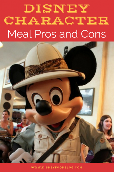 Tips from the Disney Food Blog - Disney Character Meal Pros and Cons