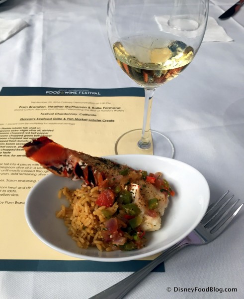 Lobster Creole with 2016 Festival Chardonnay