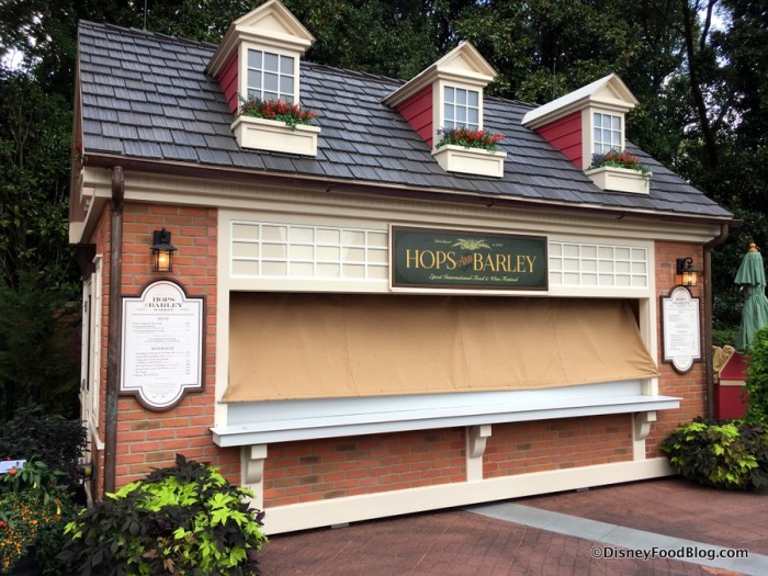 2017 Epcot Food and Wine Festival Hops and Barley Booth