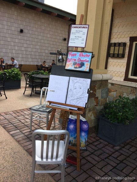 Caricature Stand at Amorette's Patisserie