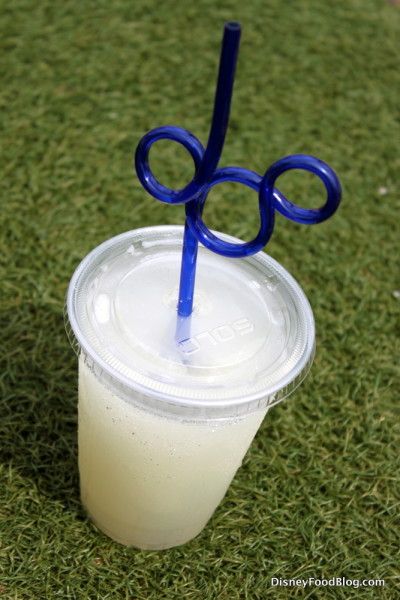 Frozen Lemonade with Mickey Straw!