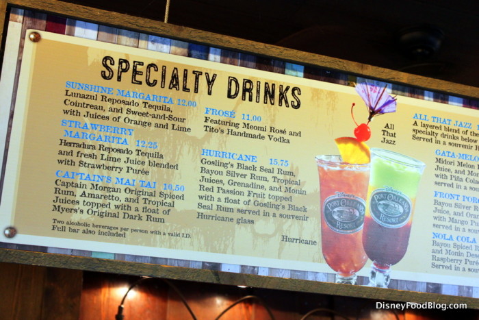 Muddy Rivers Specialty Drinks