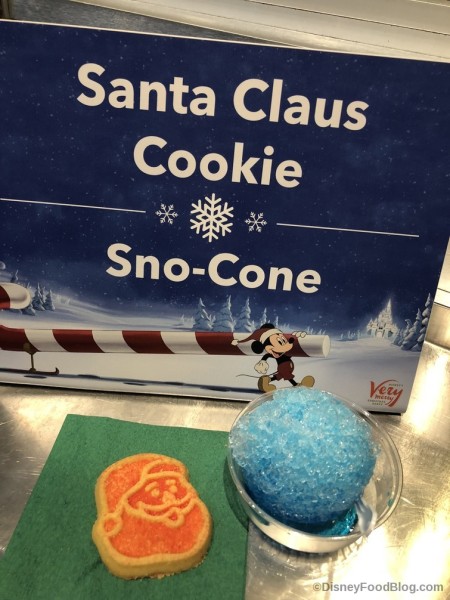 Santa Cookie and Snow Cone