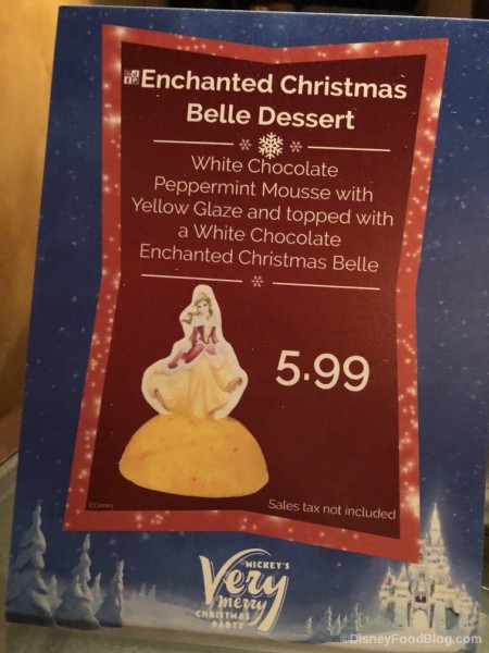 Enchanted Christmas Belle Dessert