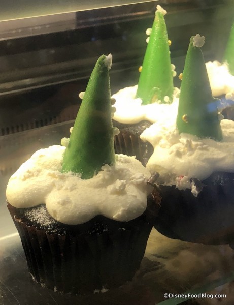 Chocolate Peppermint Cupcake with Matcha Cone Christmas Tree