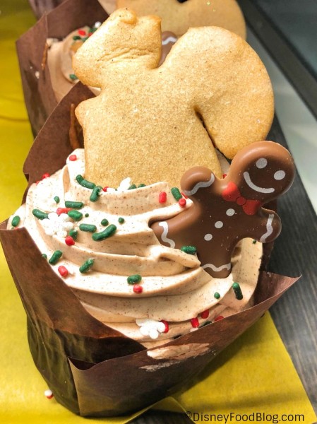Gingerbread Squirrel Cupcake