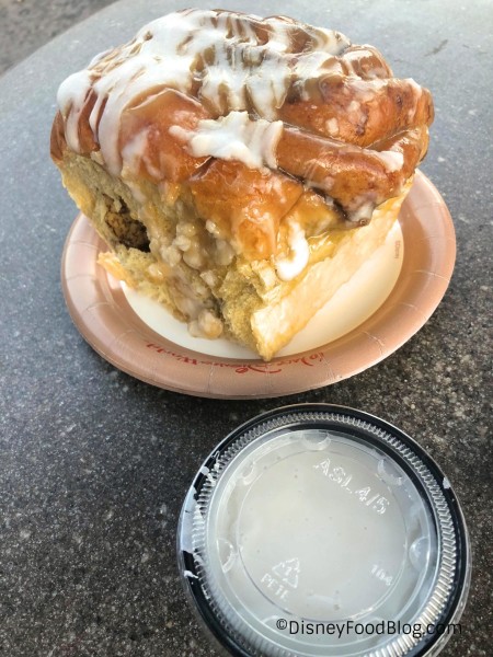 Gaston's Cinnamon Roll with Extra Icing