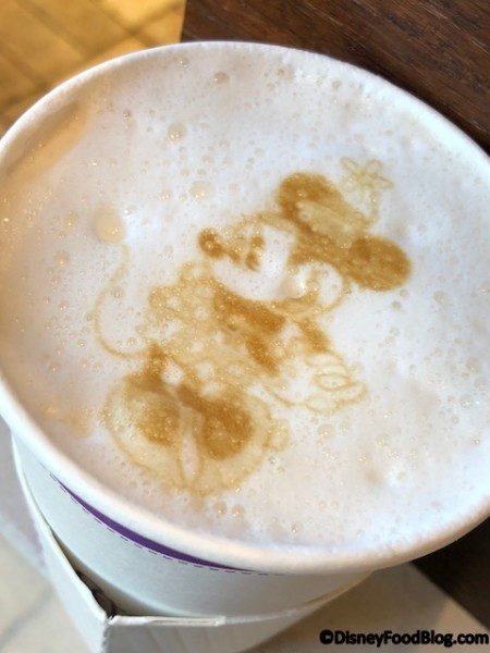 Minnie Mouse latte art at Joffrey's!